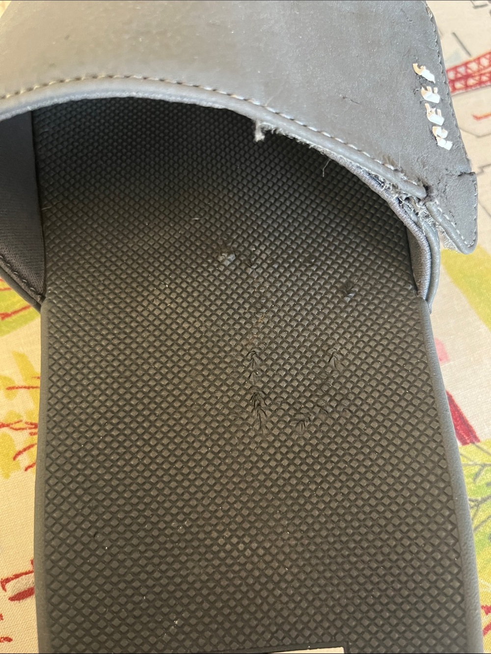 Reef Men’s Fanning, Shadow Grey Slide Sandals - Picture 6 of 11